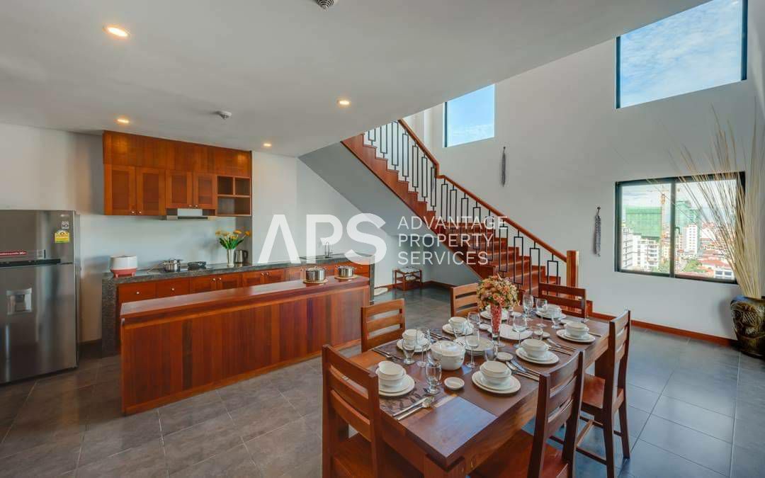 4 Bedroom Penthouse Serviced Apartment For Rent | BKK1 | Phnom Penh