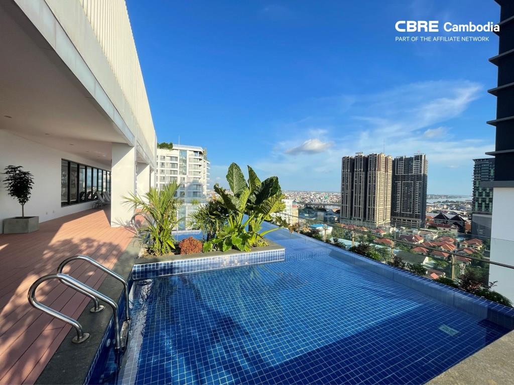 Fully Furnished 1 Bedroom Condo For Sale – Embassy Residence | Tonle Bassac | Phnom Penh