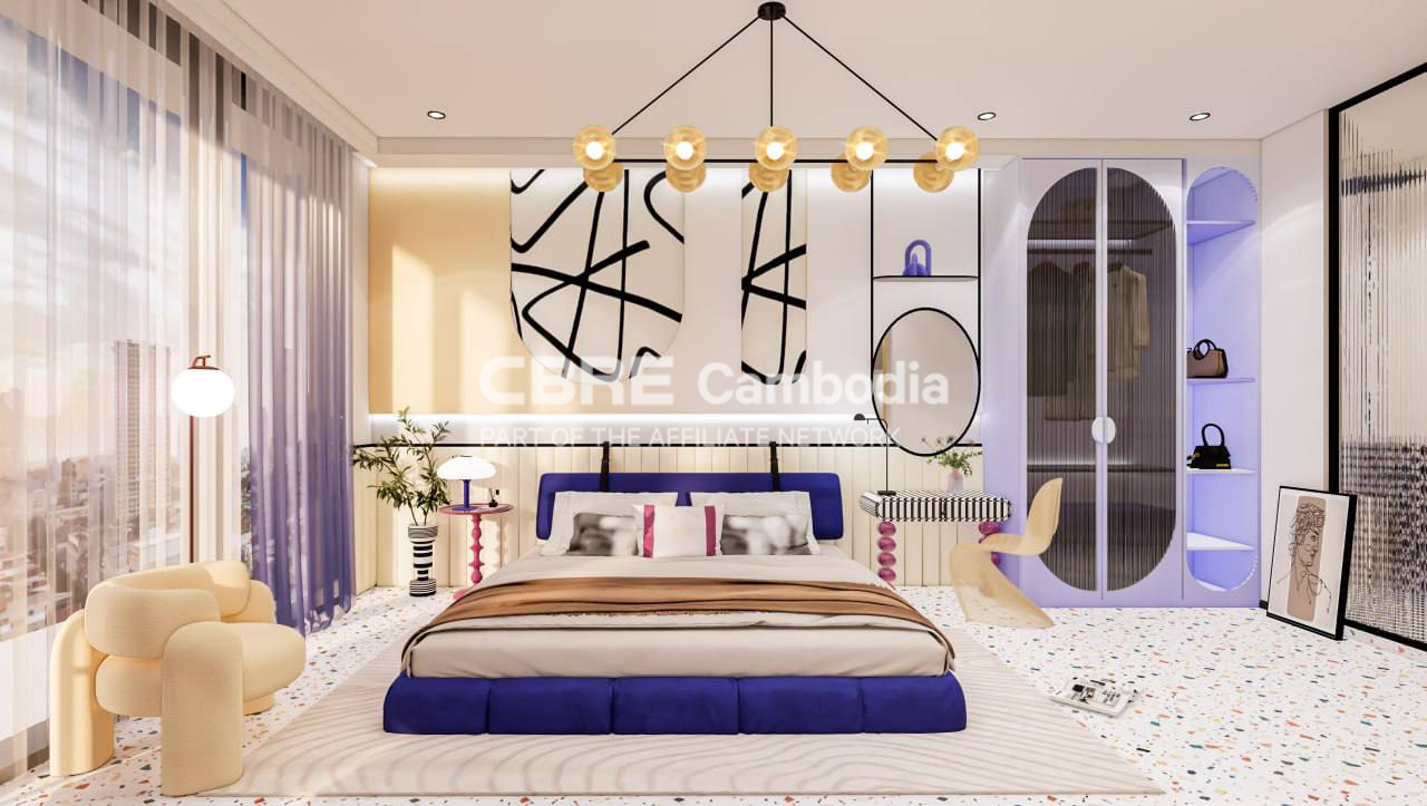 60 SQM 1 Bedroom Condo For Sale – Time Square 8 | Toul Tumpung | Phnom Penh