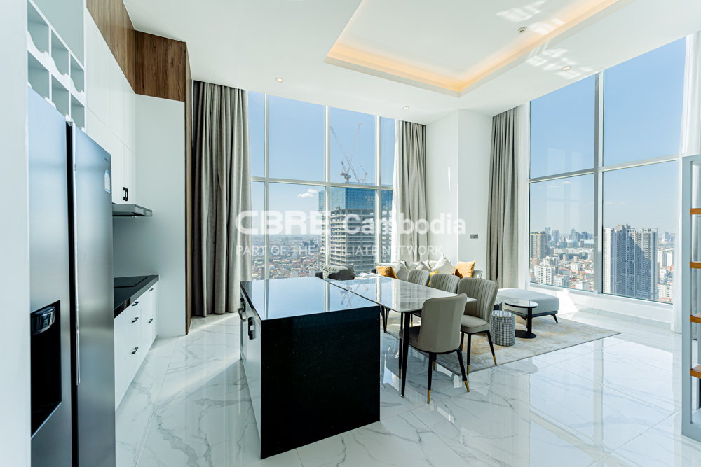 Penthouse 3 Bedroom Condo For Sale – J Tower 2 | BKK1 | Phnom Penh