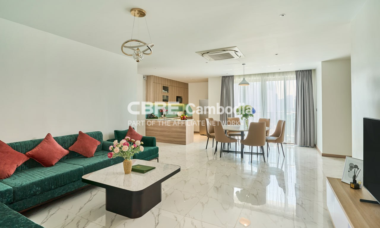 3 Bedroom Serviced Apartment For Rent | BKK1 | Phnom Penh