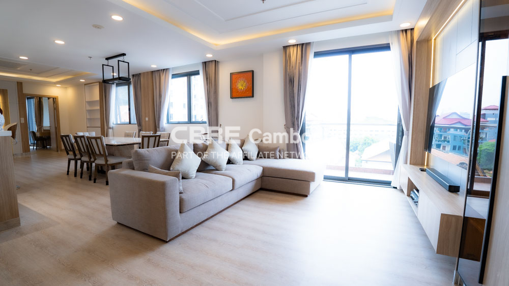 4 Bedroom Serviced Apartment For Rent | BKK1 | Phnom Penh
