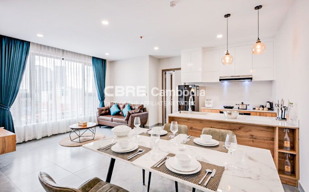 2 Bedroom Serviced Apartment For Rent | Toul Kork | Phnom Penh