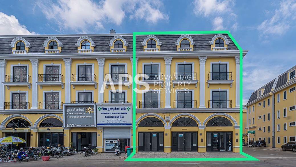 3 Connecting Shophouse For Rent – The Aphivath Town | Chroy Changva | Phnom Penh