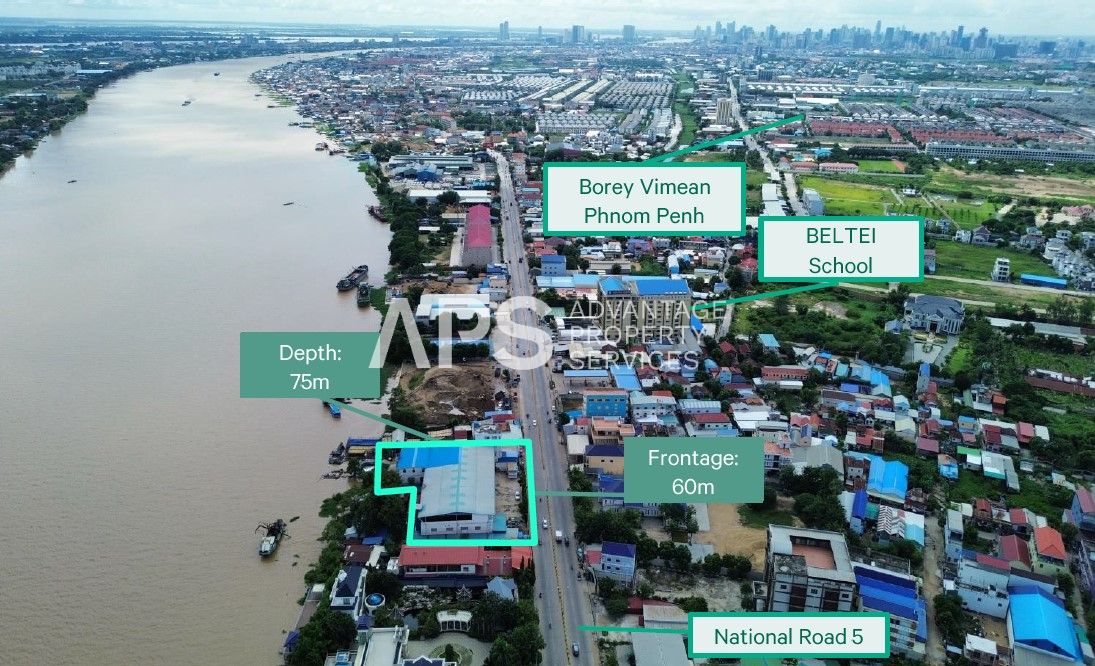 3,199 sqm Land and Building For Sale | Sen Sok | Phnom Penh