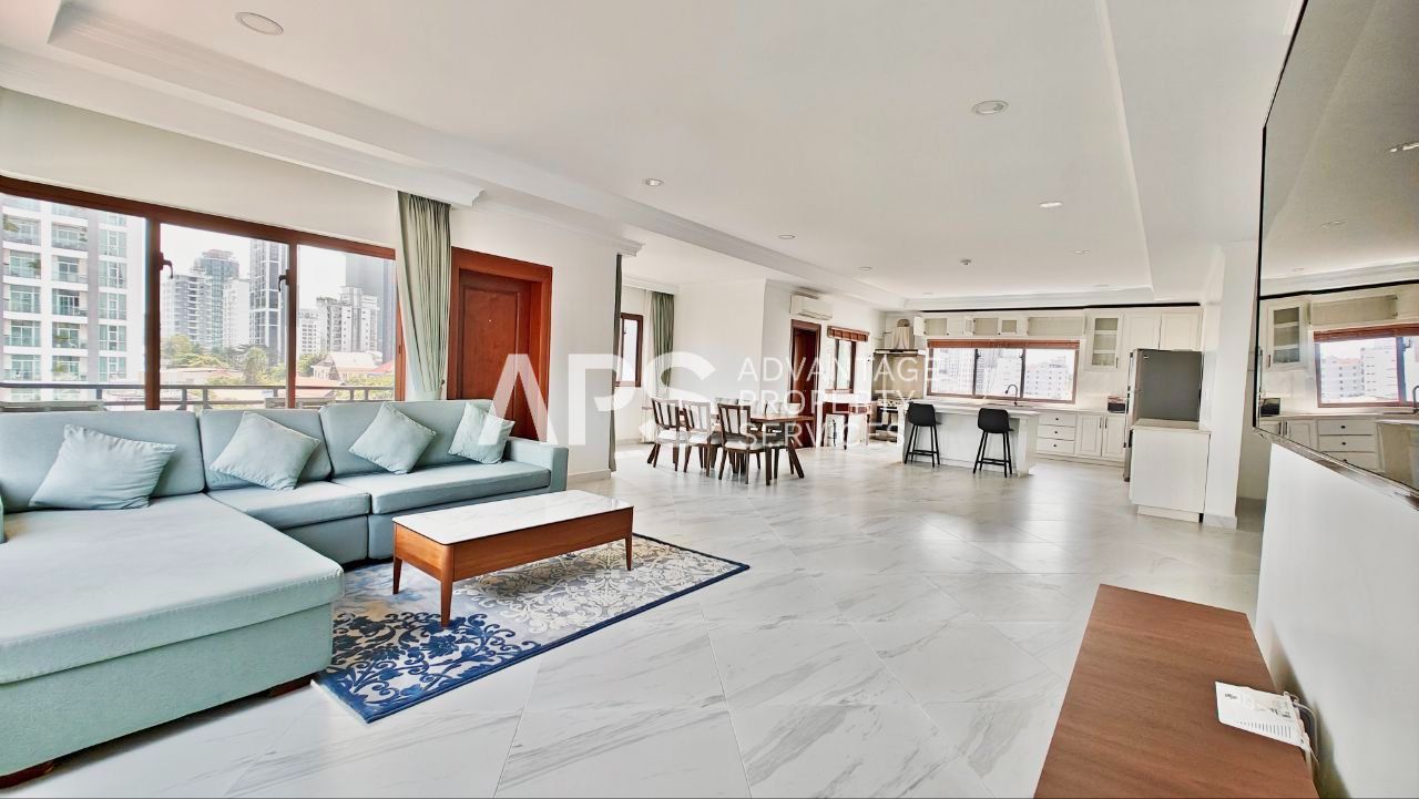3 Bedroom Serviced Apartment For Rent | BKK1 | Phnom Penh