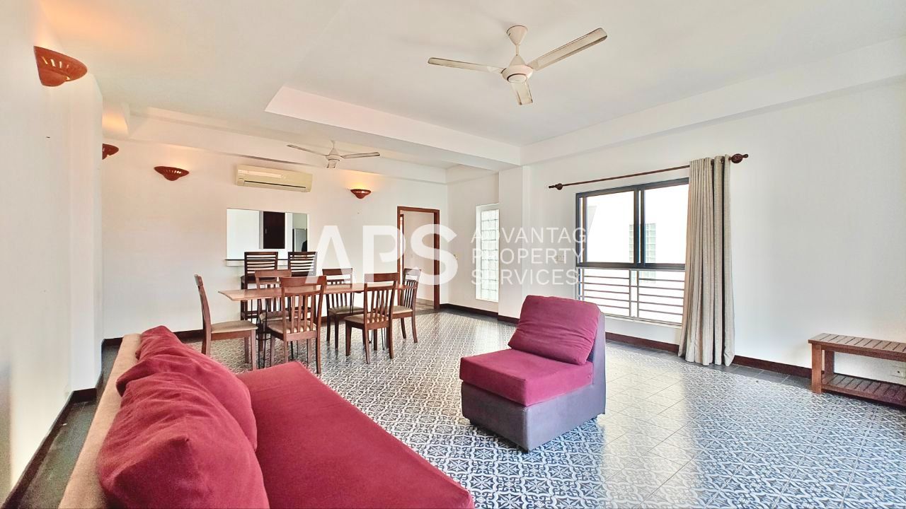 3 Bedroom Apartment  For Rent | Tonle Bassac | Phnom Penh