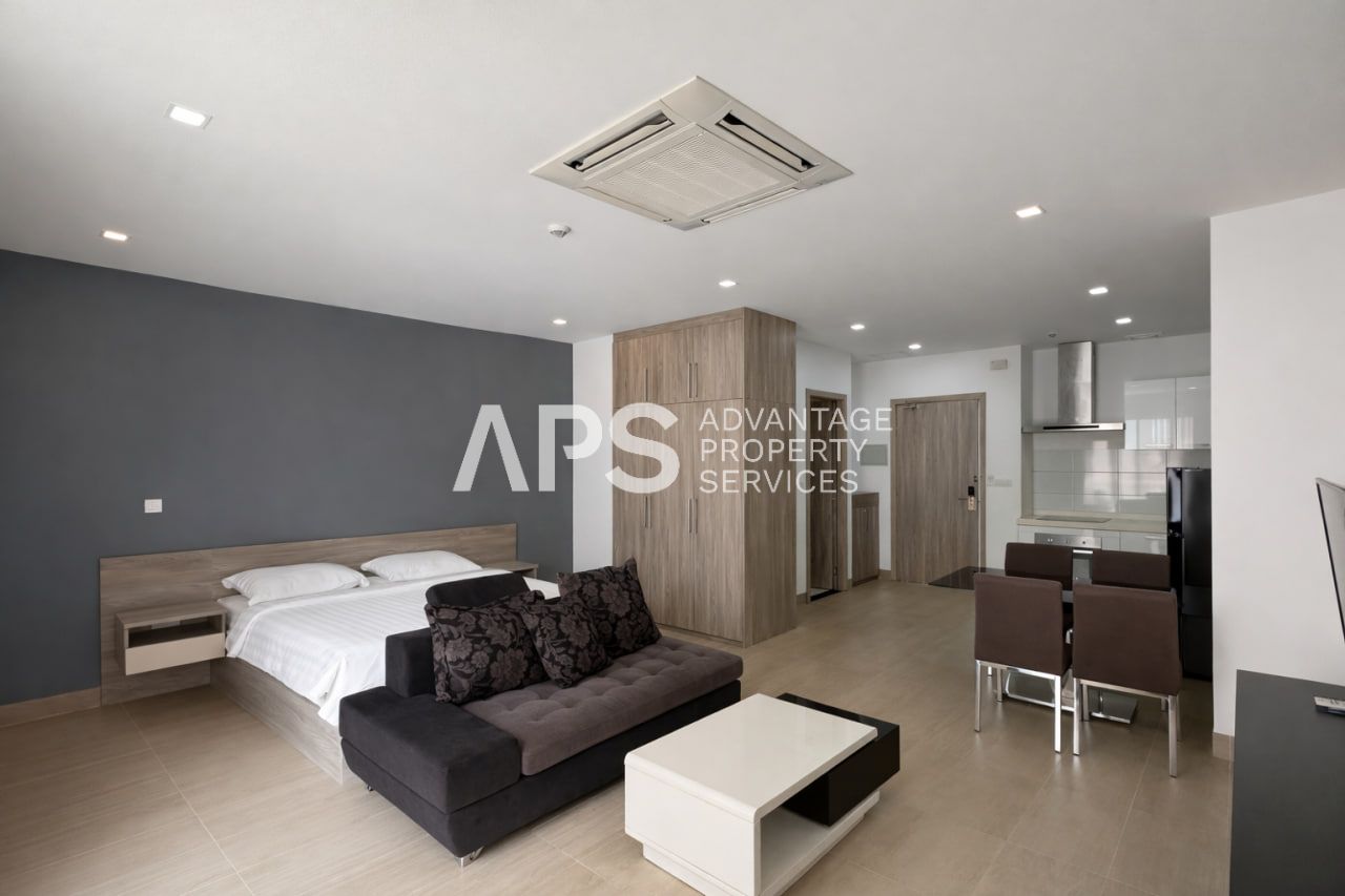 Studio Serviced Apartment For Rent | Tumnob Tuek | Phnom Penh