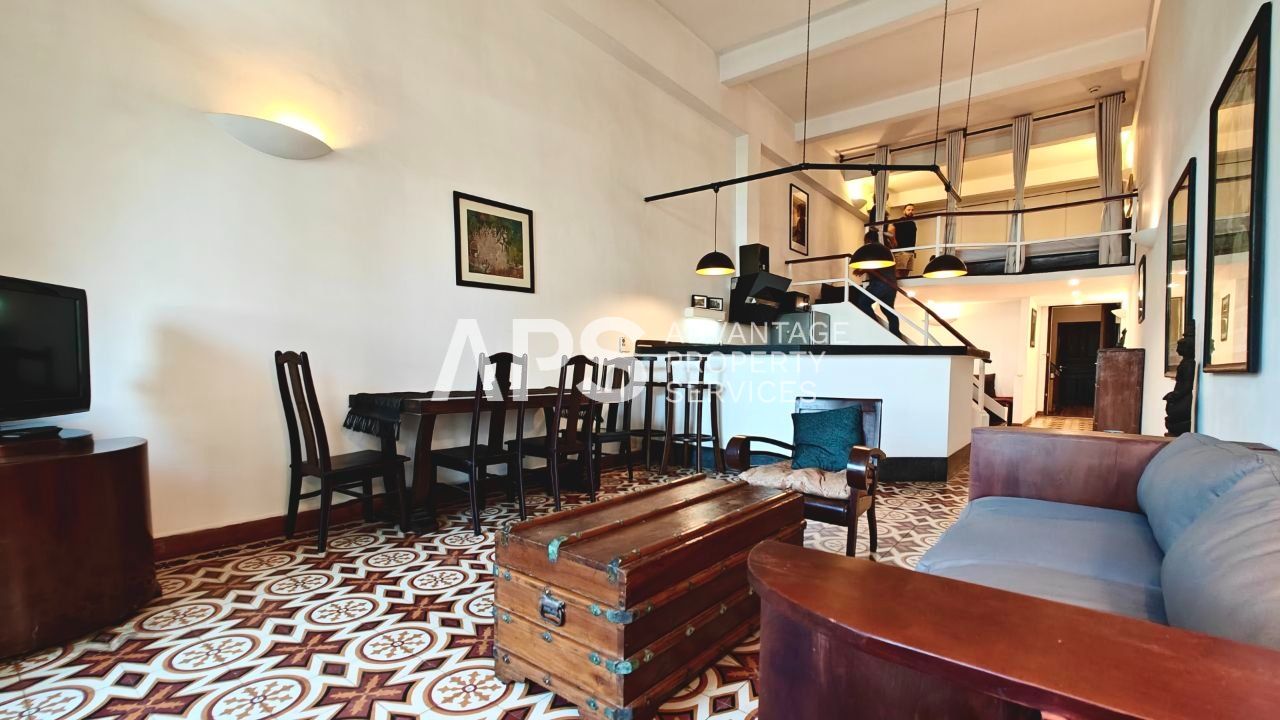 1 Bedroom Renovated Apartment For Rent | Riverside | Daun Penh | Phnom Penh