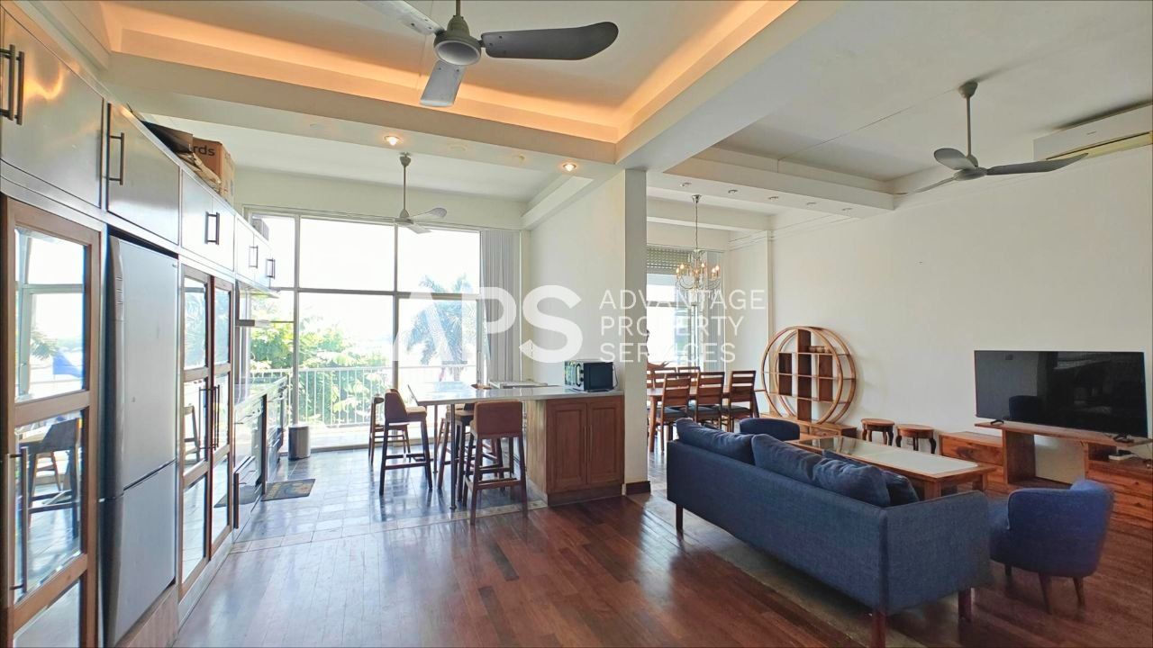 Renovated 3 Bedroom Apartment For Rent | Daun Penh | Riverfront | Phnom Penh