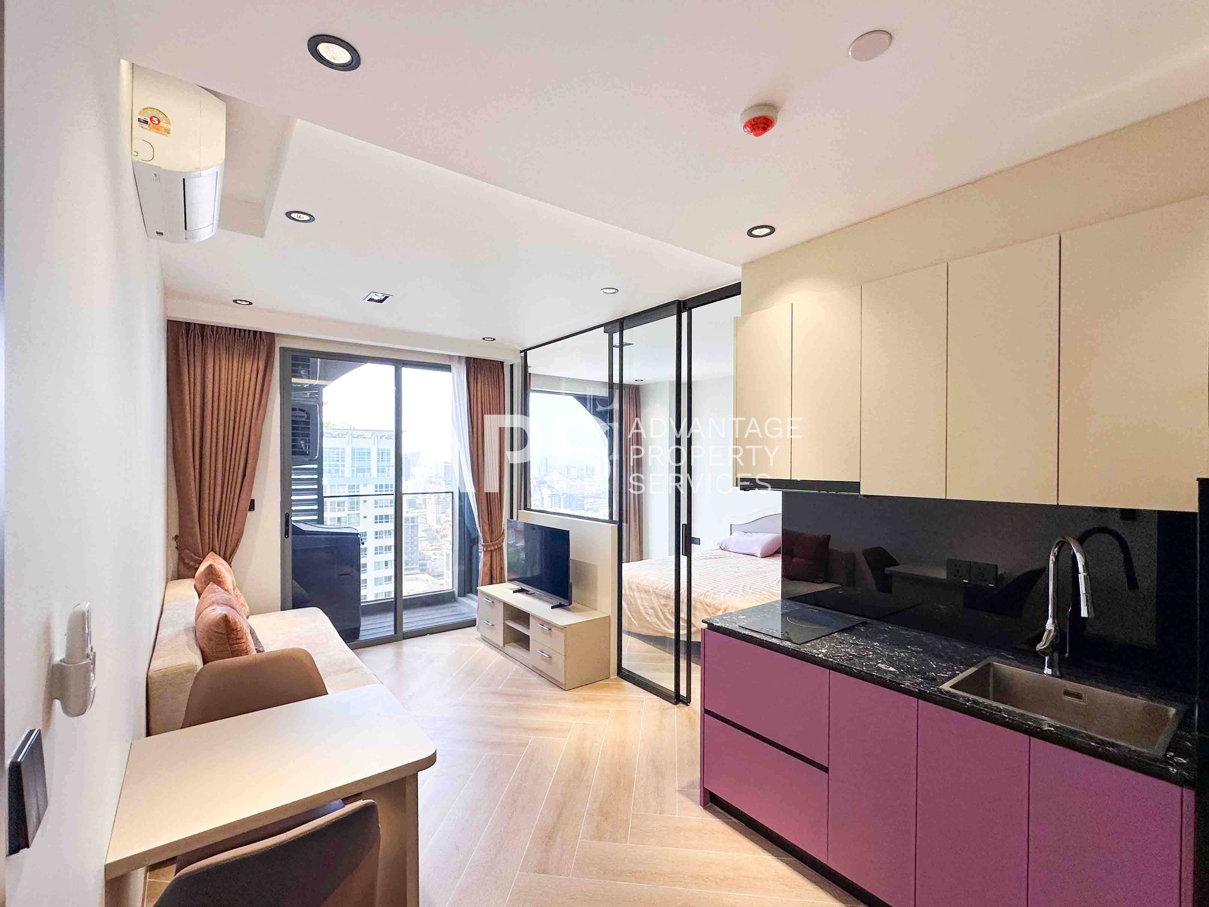 36th Floor 1 Bedroom Condo For Rent – Time Square 5 | BKK1 | Phnom Penh