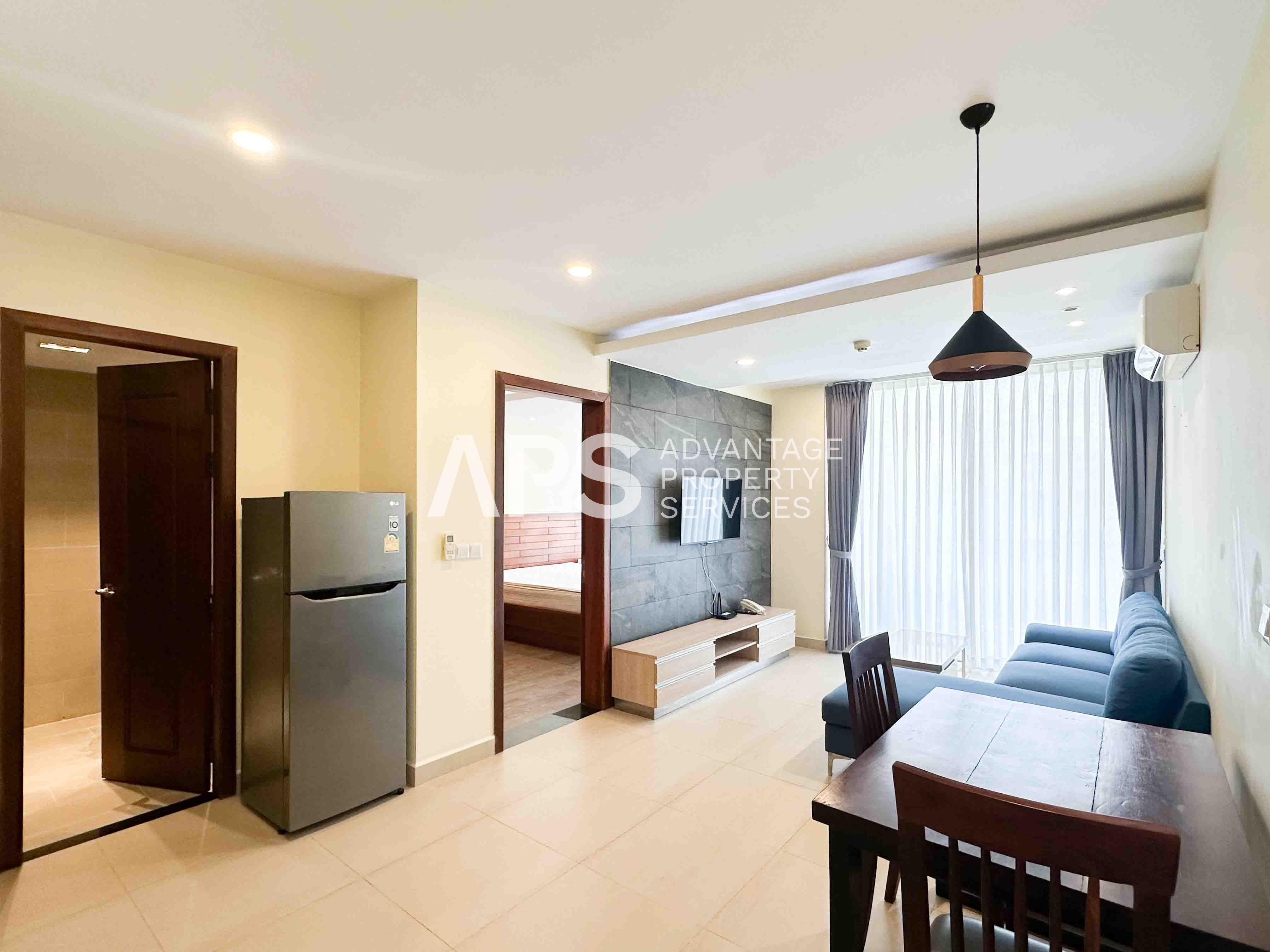 1 Bedroom Serviced Apartment For Rent | Next to BKK1 | Tonle Basak | Phnom Penh