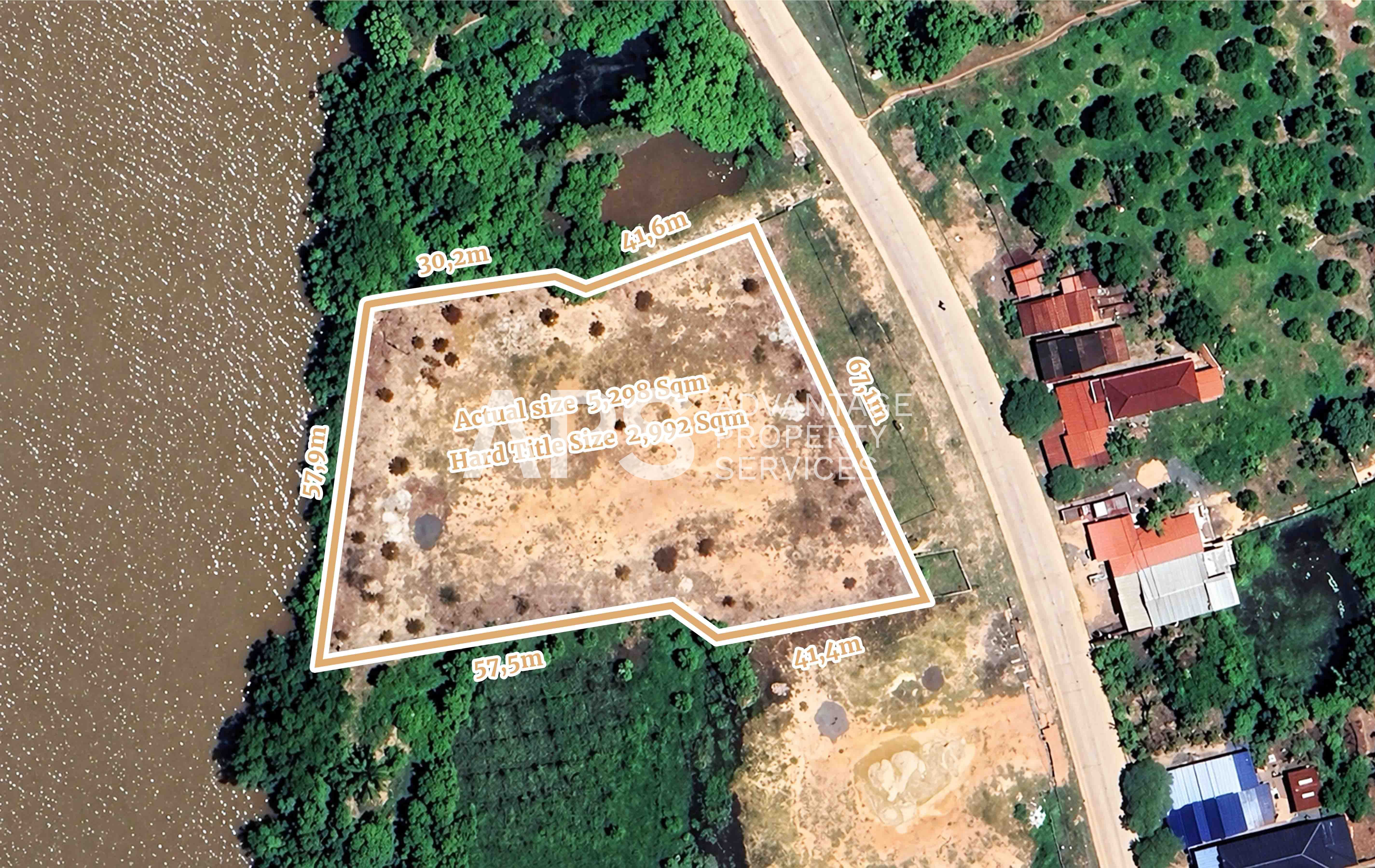5,298 SQM Land Kampot Riverfront For Sale  | Tuek Chhou | Kampot