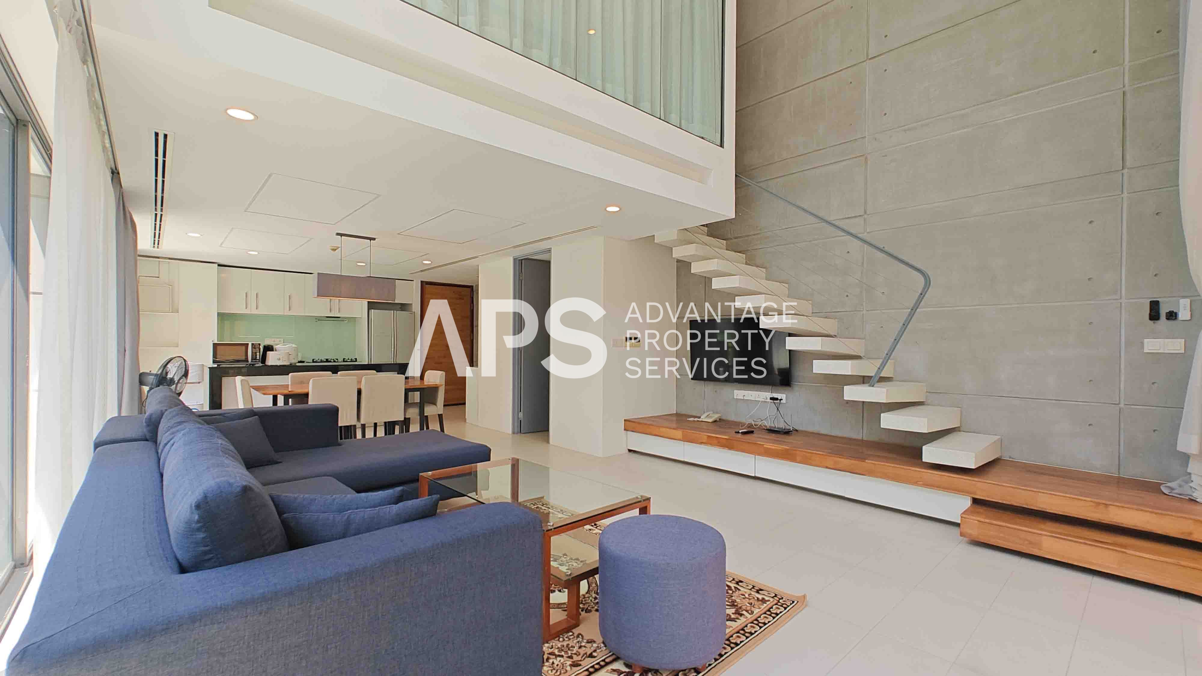 2 Bedroom Duplex Serviced Condo For Rent – Condo 240 | Daun Penh | Phnom Penh