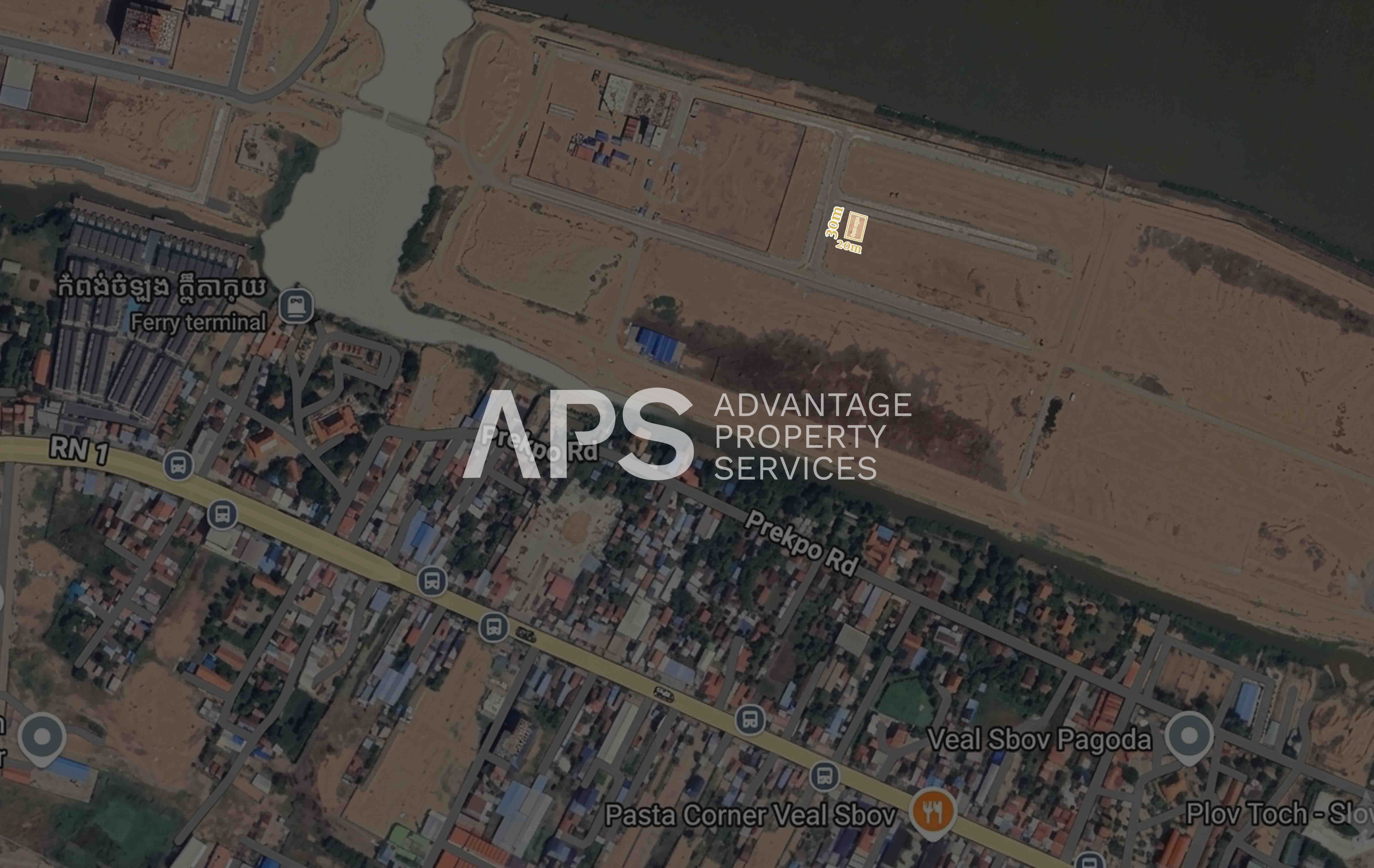 600 SQM Residential Land For Sale  | Norea Island | Chbar Ampov | Phnom Penh